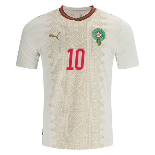 Brahim DΓaz Morocco Away Jersey World Cup 2026 - White