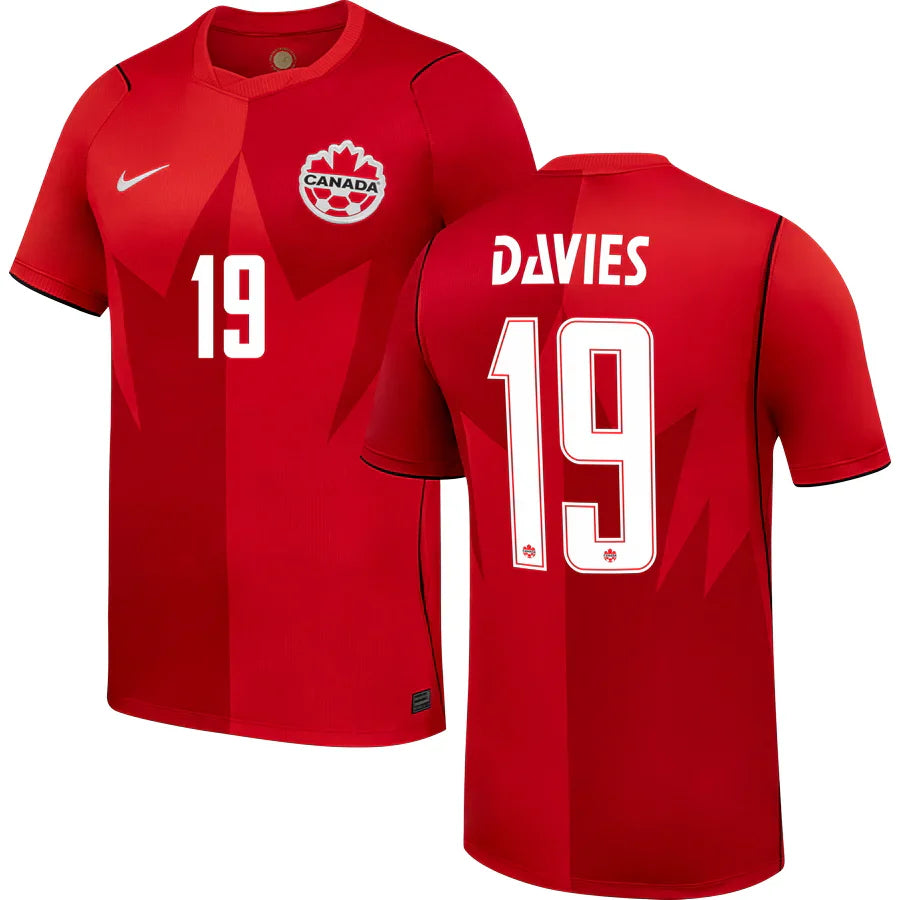 Alphonso Davies Canada Home Jersey World Cup 2026 - Red