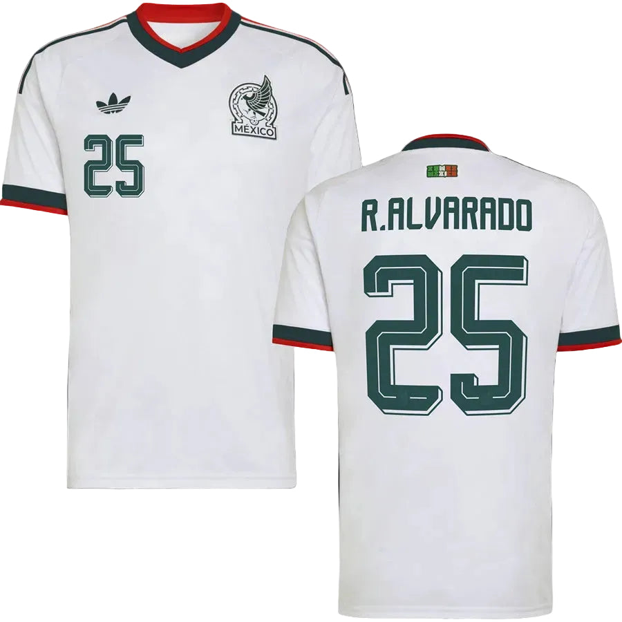 Roberto Alvarado Mexico Away Jersey World Cup 2026 - White