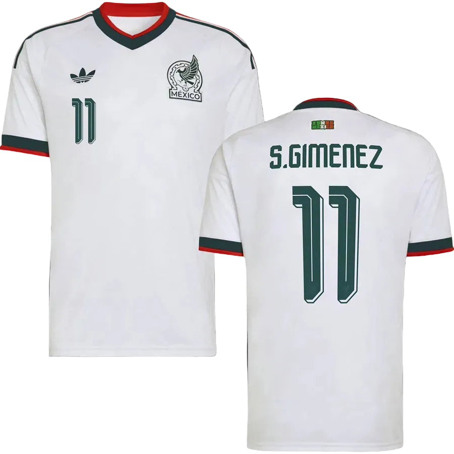 Santiago Giménez Mexico Away Jersey World Cup 2026 - White