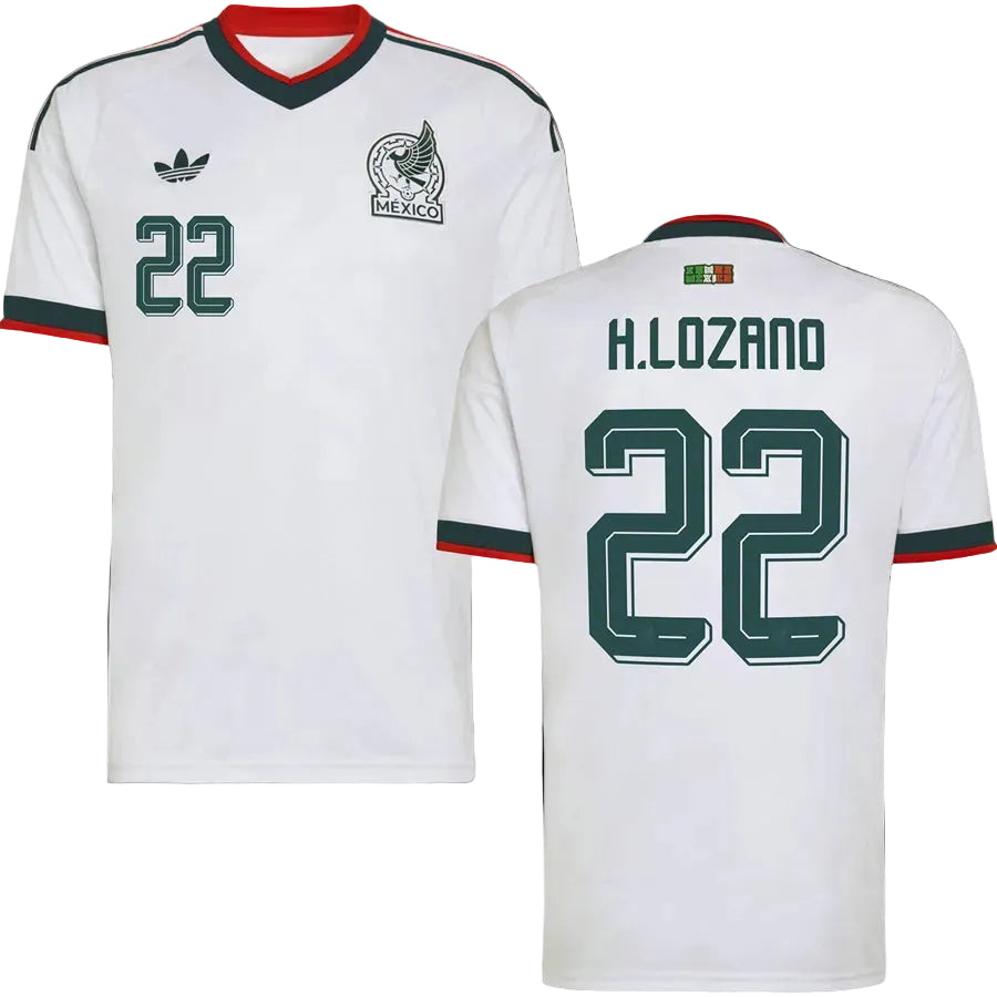Hirving Lozano Mexico Away Jersey World Cup 2026 - White