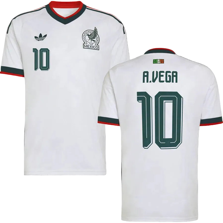 Alexis Vega Mexico Away Jersey World Cup 2026 - White