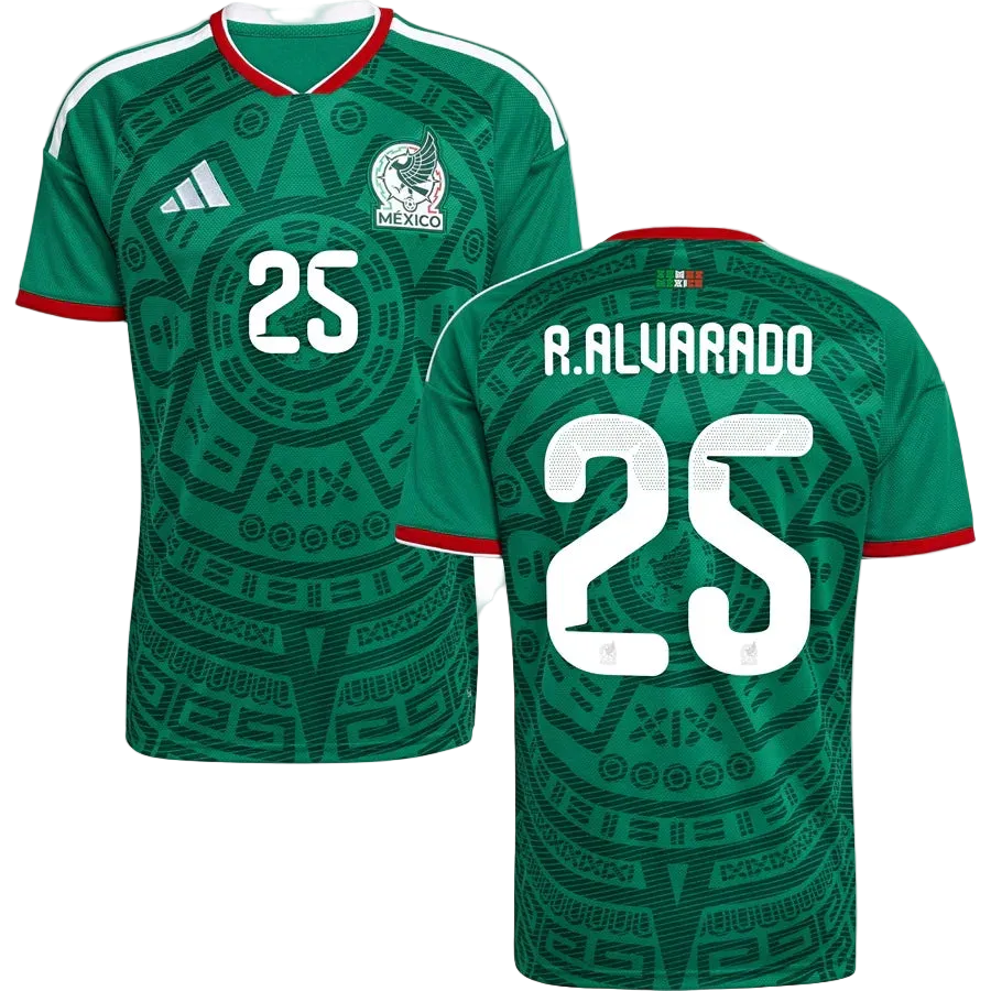 Roberto Alvarado Mexico Home Jersey World Cup 2026 - Green