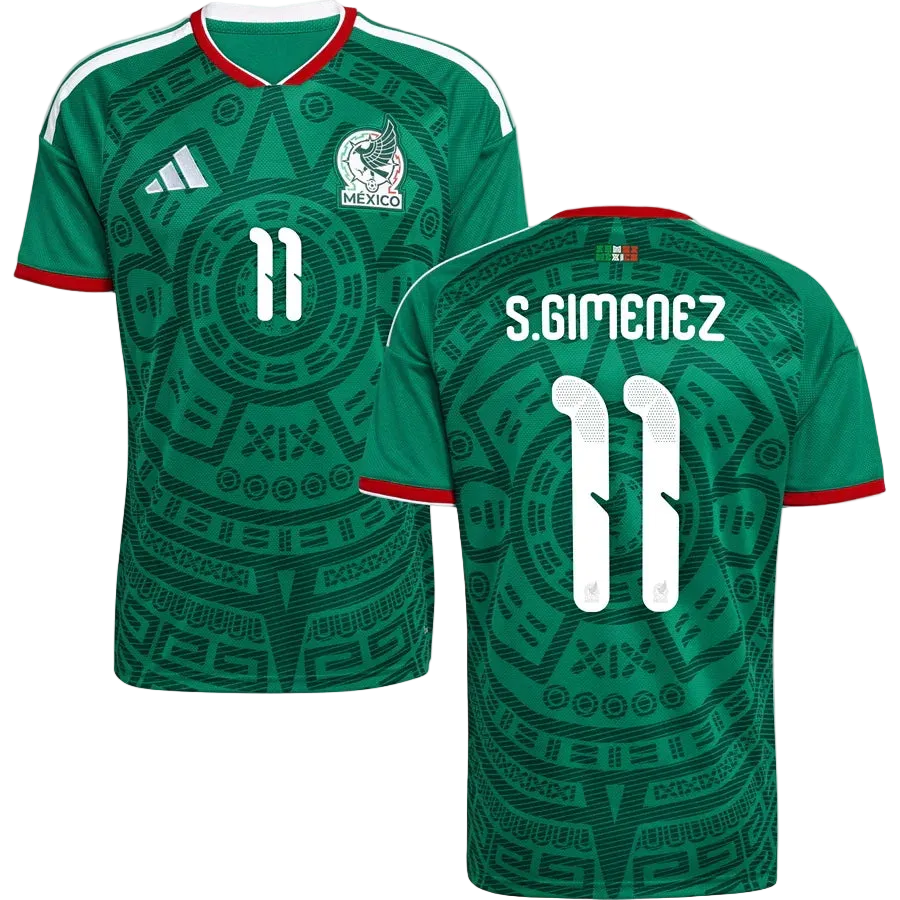 Santiago Giménez Mexico Home Jersey World Cup 2026 - Green