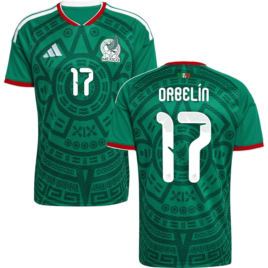 Orbelín Pineda Mexico Home Jersey World Cup 2026 - Green