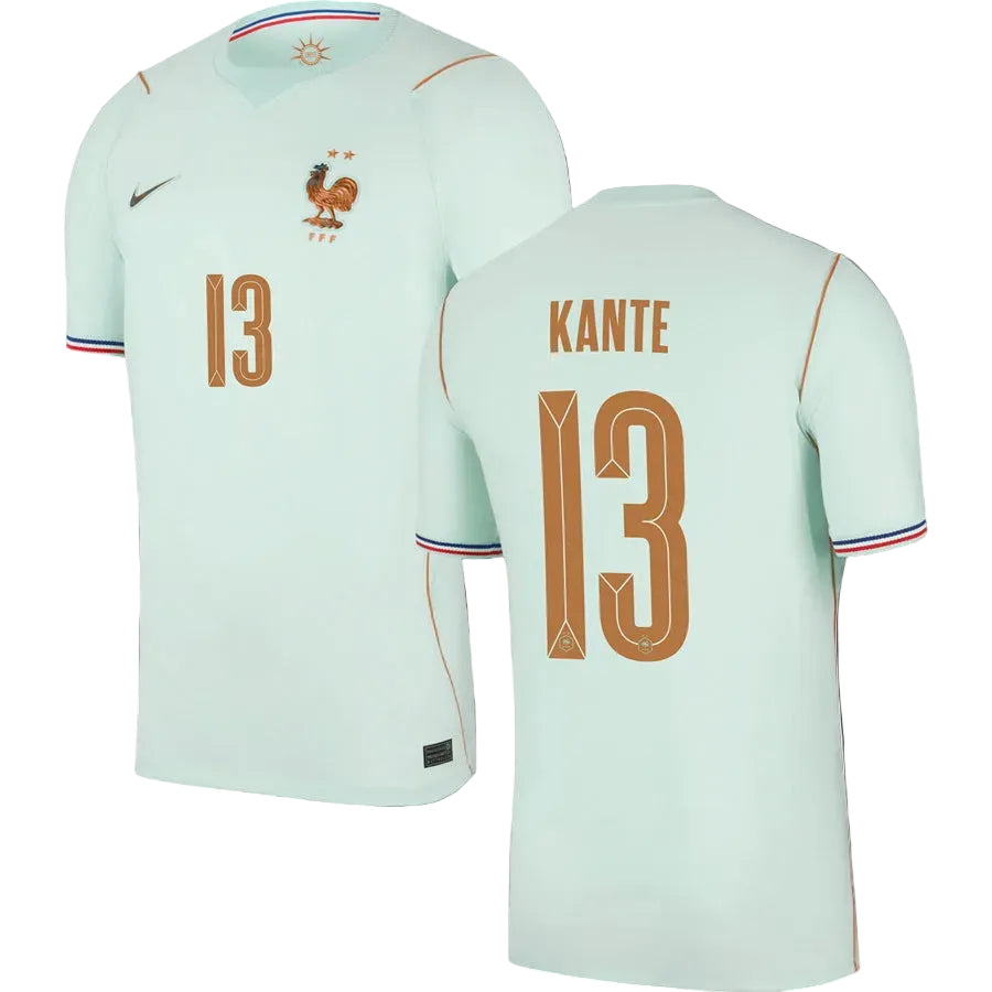 N'Golo Kanté France Away Soccer Jersey World Cup 2026 - Turqoise