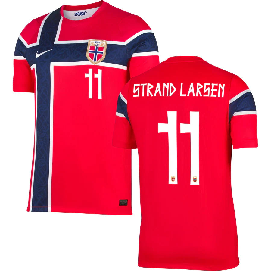 Jørgen Strand Larsen Norway Home Jersey 2026 - Red