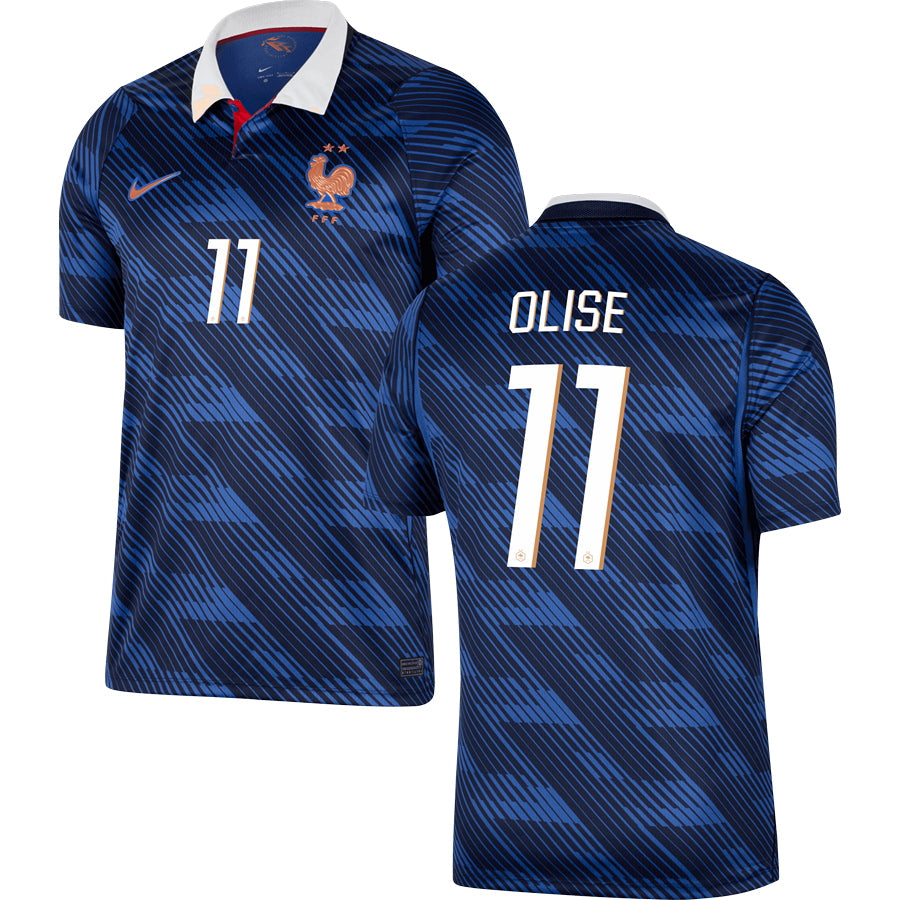 Michael Olise France Home Soccer Jersey World Cup 2026