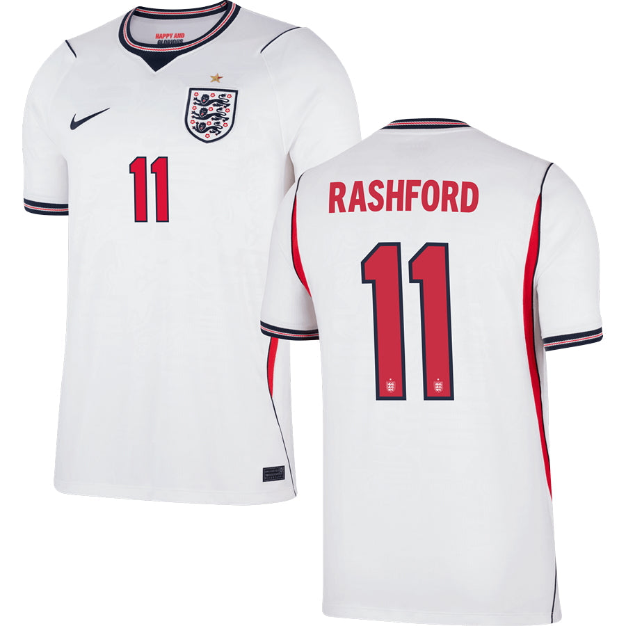 Marcus Rashford England Home Jersey 2026 - White