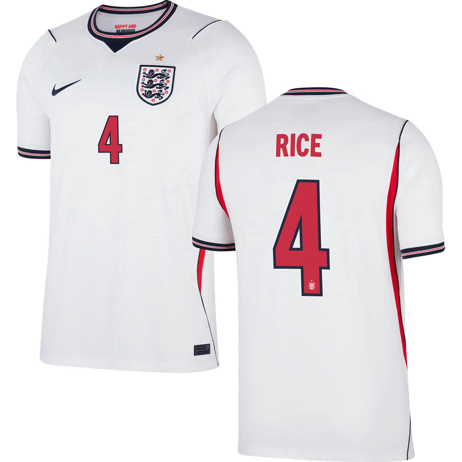 Declan Rice England Home Jersey 2026 - White