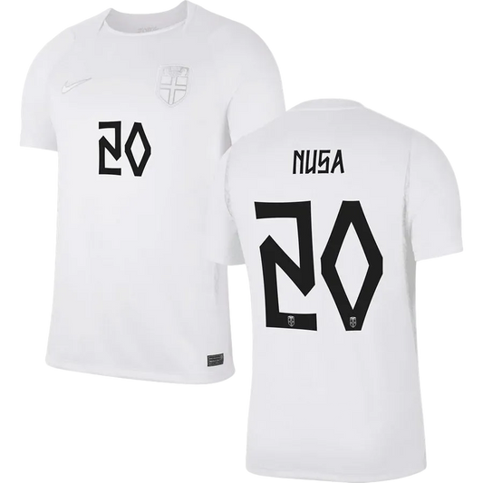 Antonio Nusa Norway Third Jersey 2026 - White