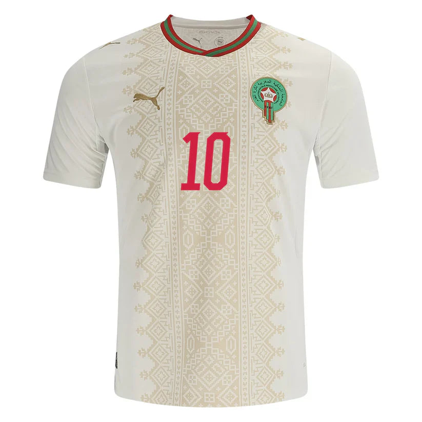 Brahim Díaz Morocco Away Jersey World Cup 2026 - White