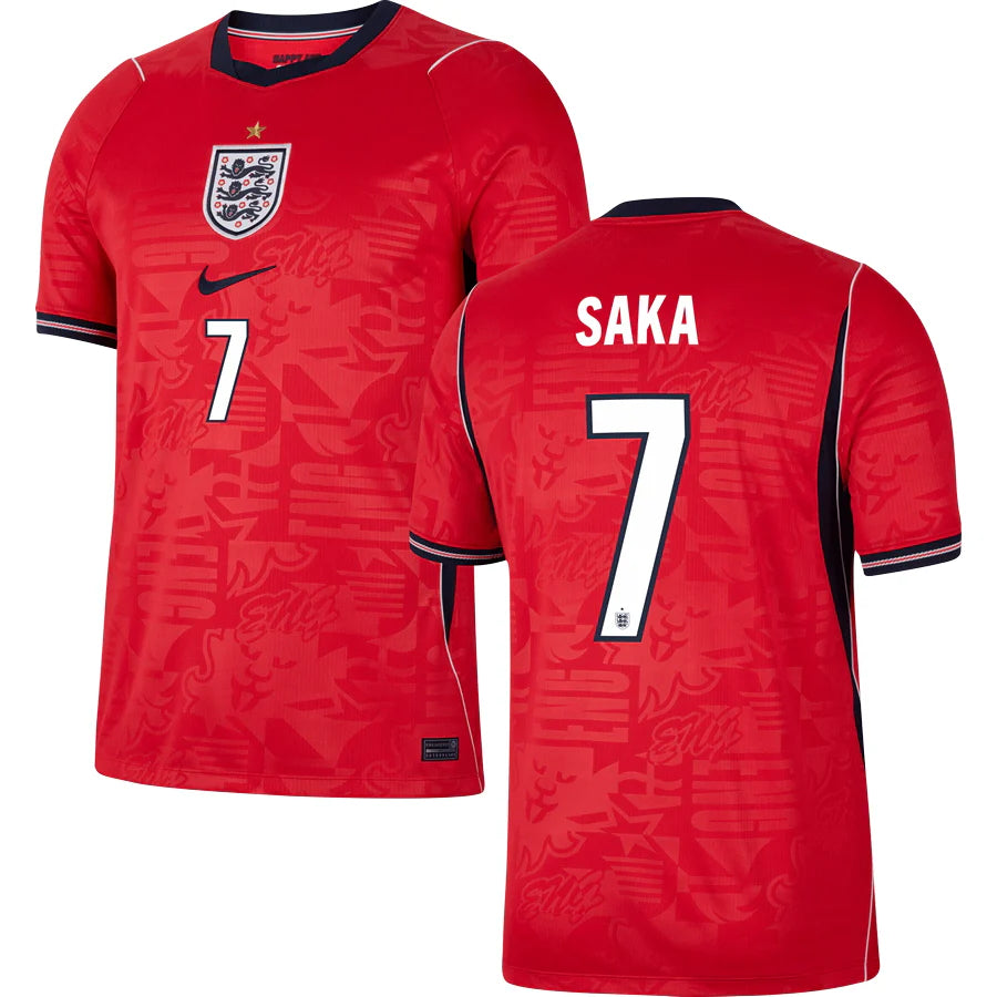 Bukayo Saka England Away Jersey 2026 - Red