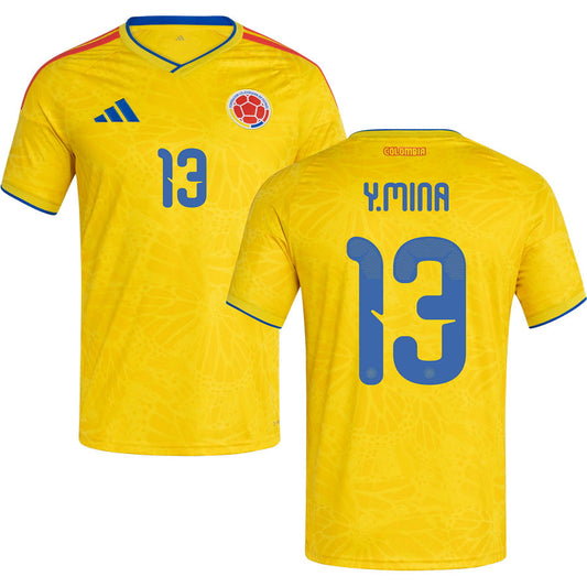 Yerry Mina Colombia Home Jersey 2026 - Yellow