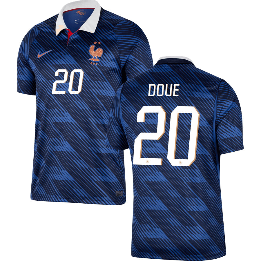 Désiré Doué France Home Soccer Jersey World Cup 2026 -Blue