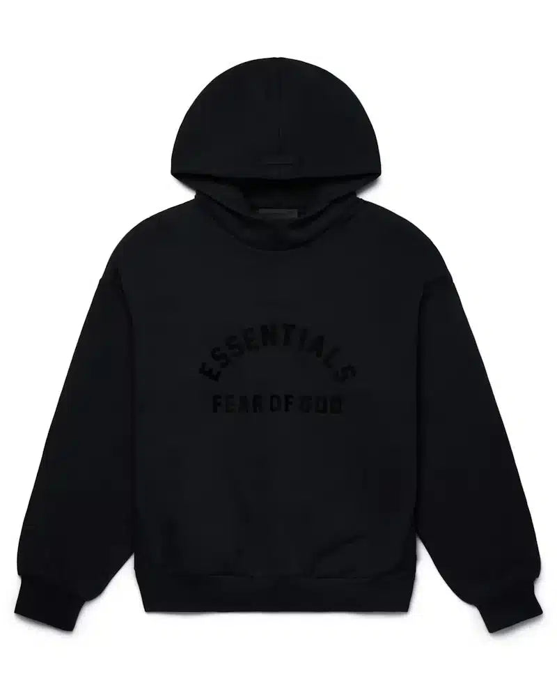 FearofGodEssentialsArchLogoHoodieJetBlack.webp