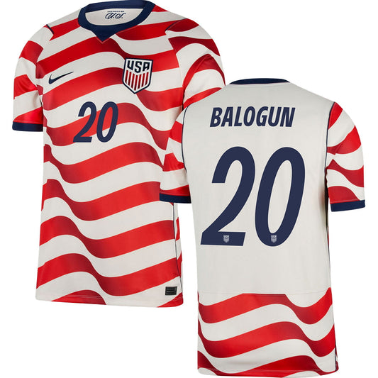 Folarin Balogun USMNT 2026 Home Jersey - White