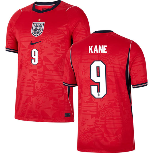 Harry Kane England Away Jersey 2026 - Red