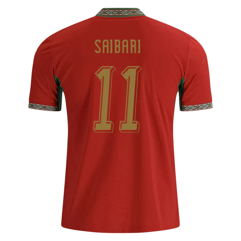 Ismael Saibari Morocco Home Jersey World Cup 2026 - Red
