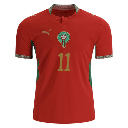 Ismael Saibari Morocco Home Jersey World Cup 2026 - Red