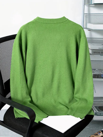 Mens-Casual-Knit-Cardigan-Sweater-in-Green-Color-5.webp