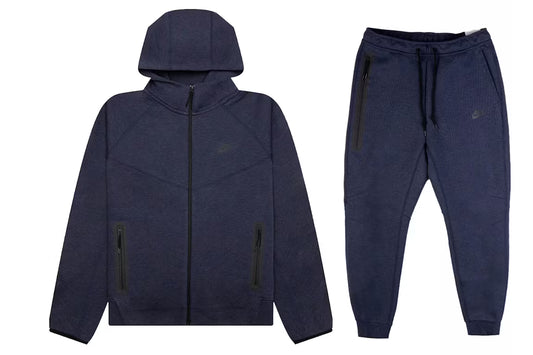 Nike Tech Fleece Hoodie & Joggers Set Full-Zip - Obsidian Black