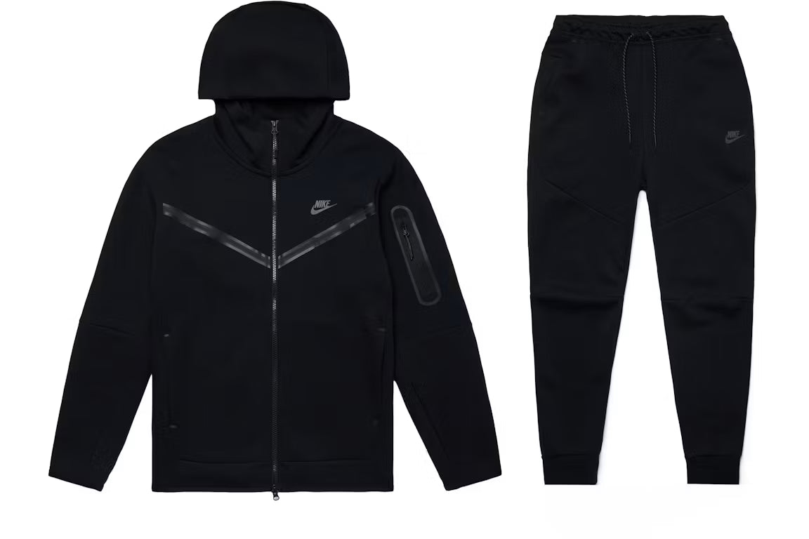Nike Sportswear Tech Fleece Hoodie & Joggers Set Black