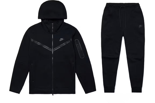 Nike Sportswear Tech Fleece Hoodie & Joggers Set Black
