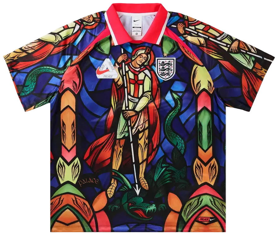 Palace x Nike England Dri-FIT Football Jersey Bright Crimson
