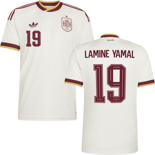 Lamine Yamal Spain Away Jersey 2026 - Cream