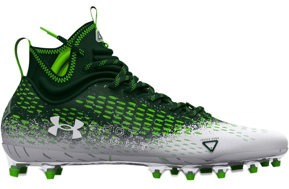 Under Armour-Spotlight Lux MC 2.0 Green White Cleats