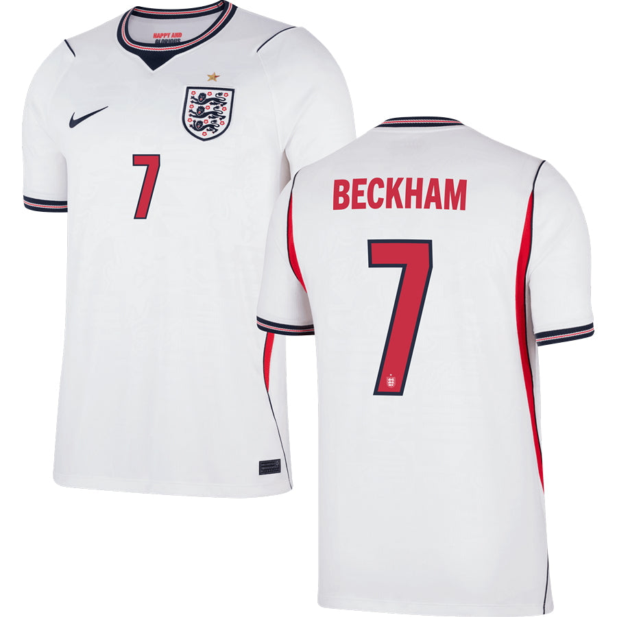 David Beckham England Home Jersey 2026 - White