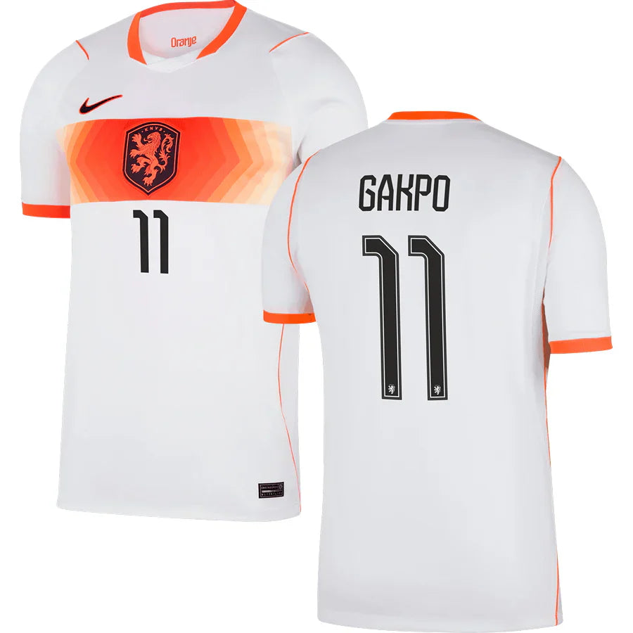 Cody Gakpo Netherlands Away Jersey 2026 - White