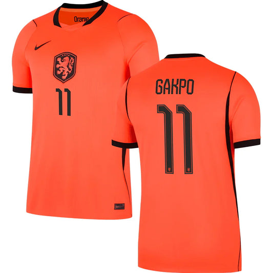Cody Gakpo Netherlands Home Jersey 2026 - Orange