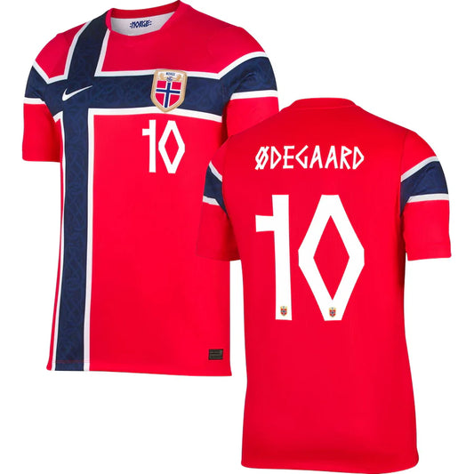 Martin Ødegaard Norway Home Jersey 2026 - Red
