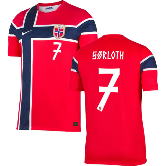 Alexander Sørloth Norway Home Jersey 2026 - Red