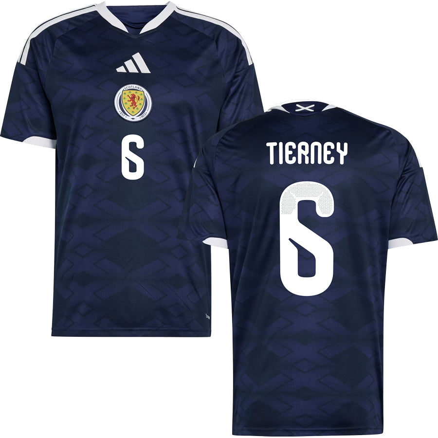 Kieran Tierney Scotland Home Jersey 2026 - Blue Black