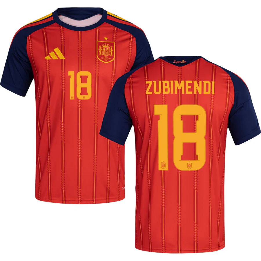 Martín Zubimendi Spain Home Jersey 2026 - Red