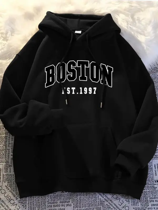 Men's Black BOSTON EST. 1997 Hoodie