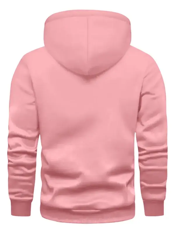 Men's Casual Geometric Print Hoodie with Wrinkle-Resistant Fabric Regular Fit - Image 5