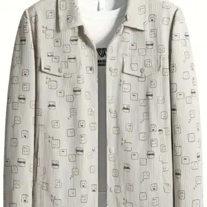 Men's Trendy Beige Jacket