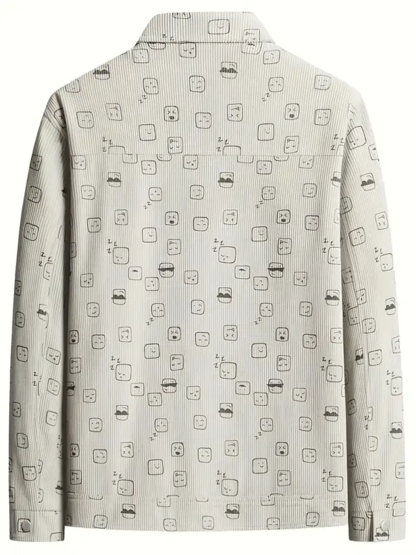 Men's Trendy Beige Jacket - Image 4