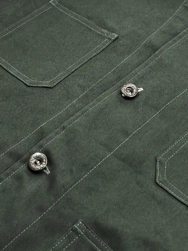Men's Vintage Jacket Loose Fit with Multiple Pockets - Image 11