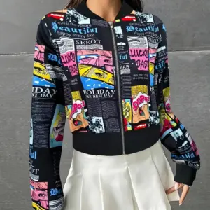 Women's Lightweight Anime-Inspired Jacket